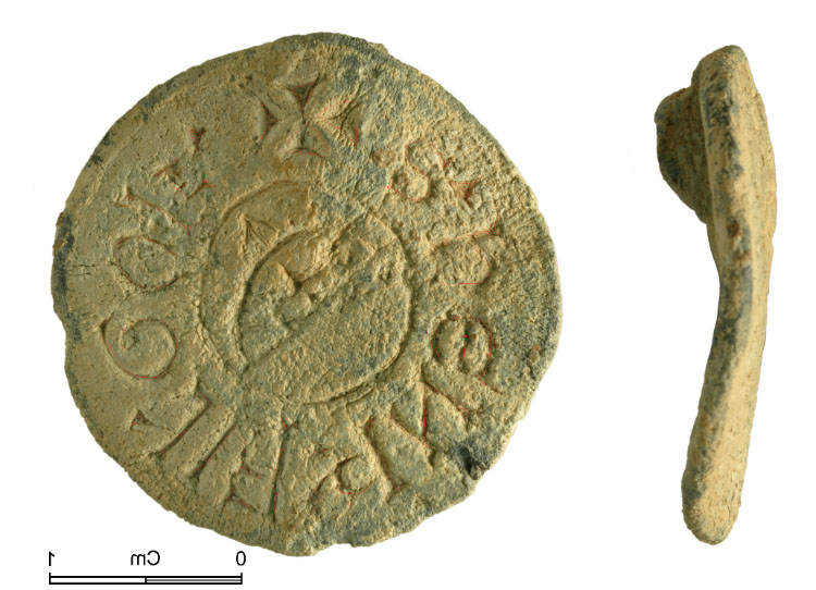 Seal showing bow and arrow device (12th-13th century). 