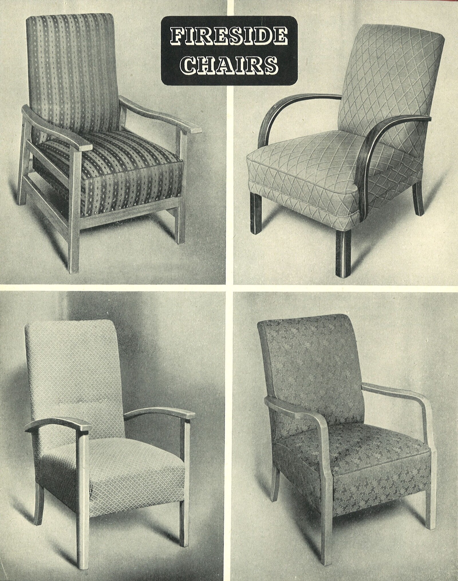 Page from utility furniture catalogue, 1947