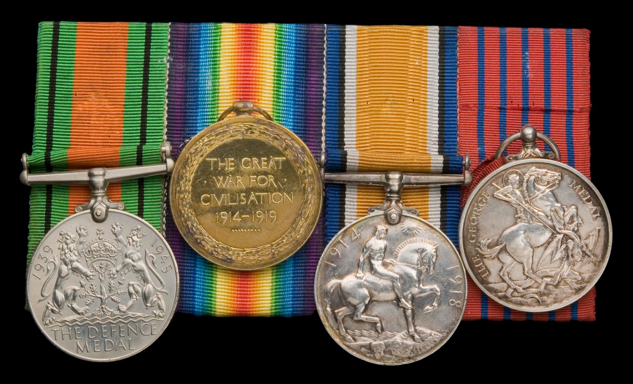 Keenan’s medals (reverse).