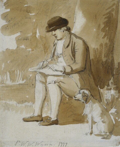 Paul Sandby (1725–1809); Sir Watkin Williams-Wynn Sketching, c.1777
