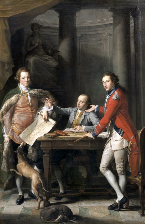 Pompeo Batoni (1708–1787); Sir Watkin Williams-Wynn, 4th Bt, Thomas Apperley and Captain Edward Hamilton