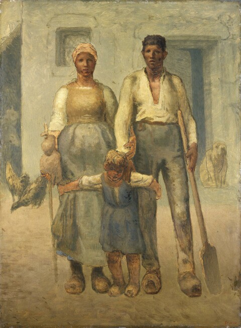 Jean-François Millet (1814–1875); The peasant family