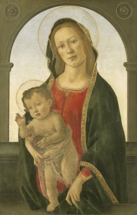 Workshop of Sandro Botticelli (1447–1510); Virgin and Child with a Pomegranate, c.1485
