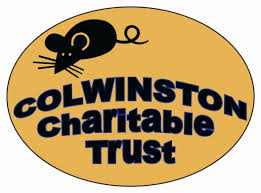 Colwinston Charitable Trust logo, orange logo with black mouse and the words Colwinston Charitable Trust