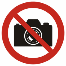 No photography symbol