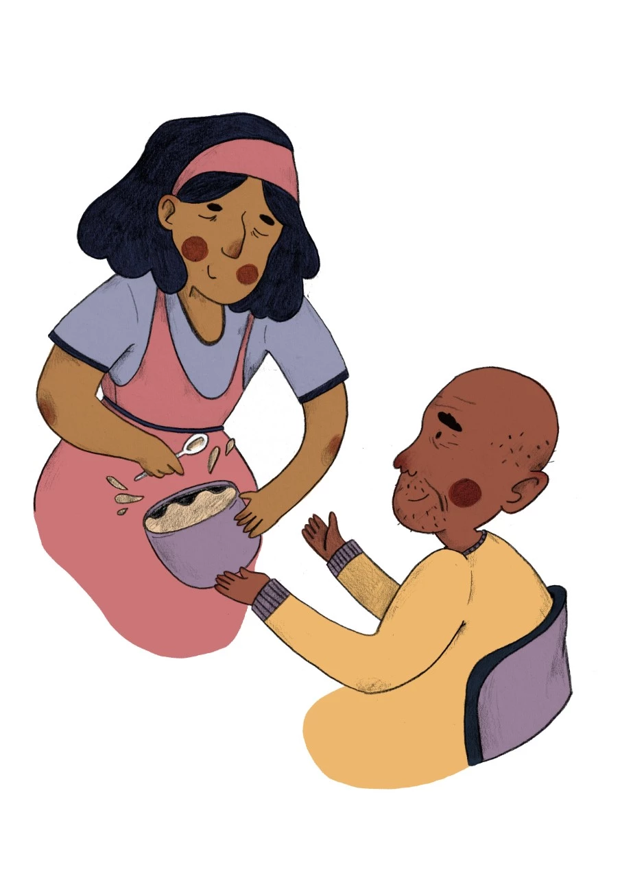 Illustration of carers.