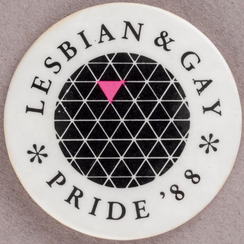 'Lesbian & Gay Pride '88' badge