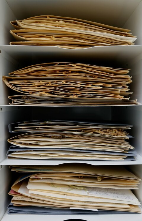 Herbarium files at the Welsh National Herbarium, part of National Museum Wales