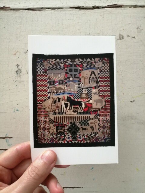 My quilt postcard