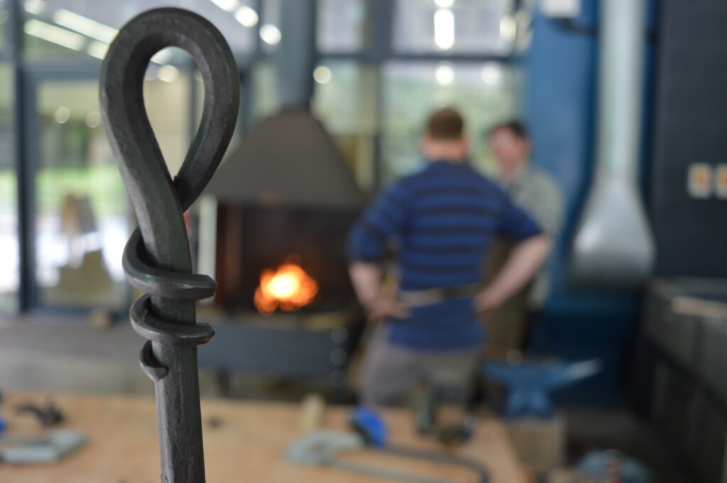 Image: Blacksmithing course at St Fagans National Museum of History