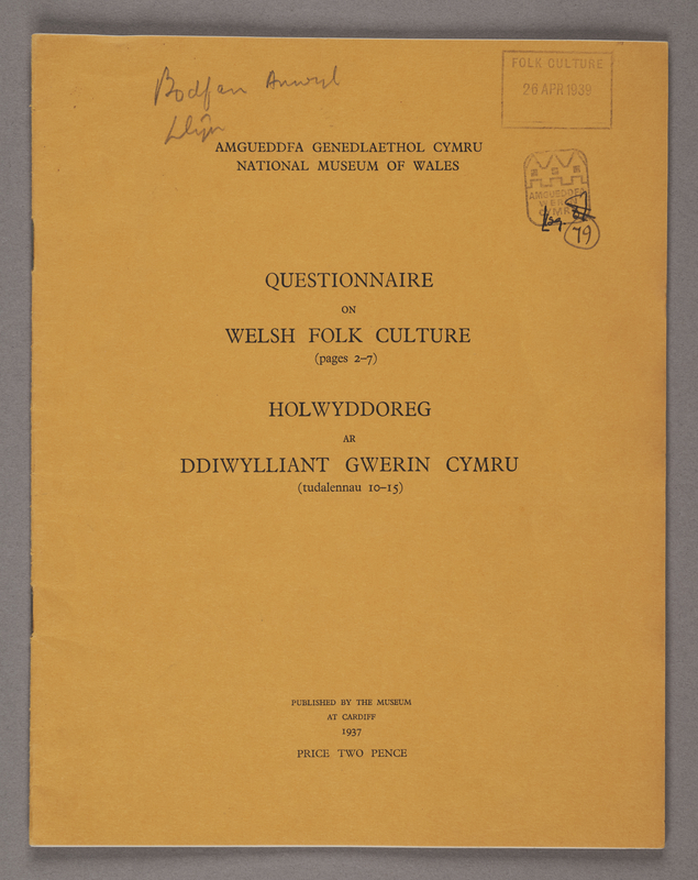 Questionnaire on Folk Culture