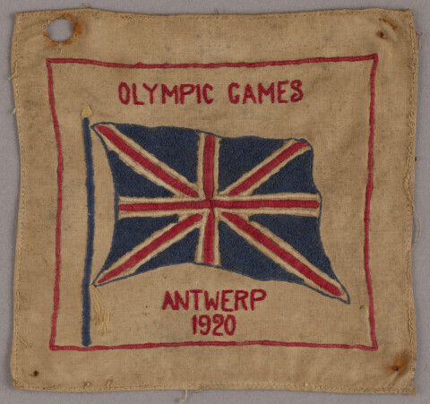 Paulo Radmilovic’s Olympic Games badge, 1920. 