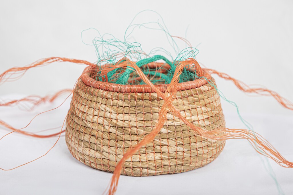 Image:Coil basket course at St Fagans National Museum of History