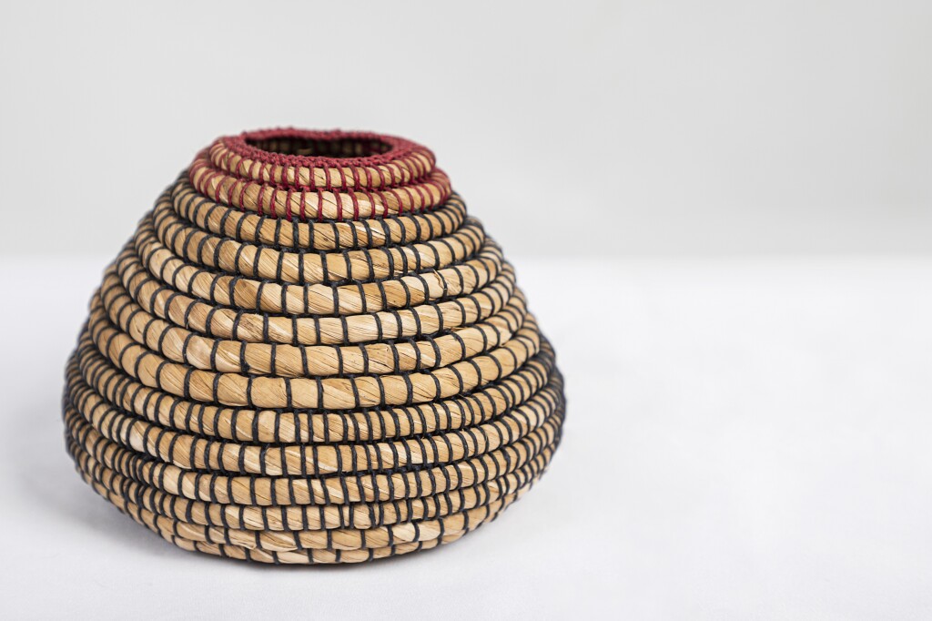 Image: Coil basket course at St Fagans National Museum of History