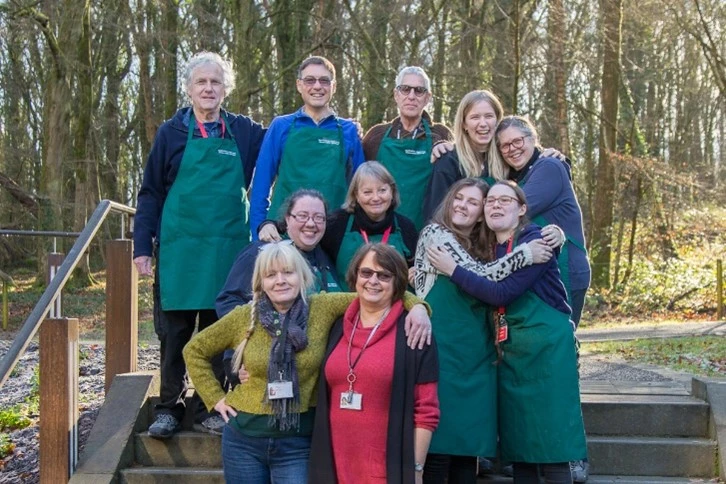 Photo of group of volunteers in St Fagans