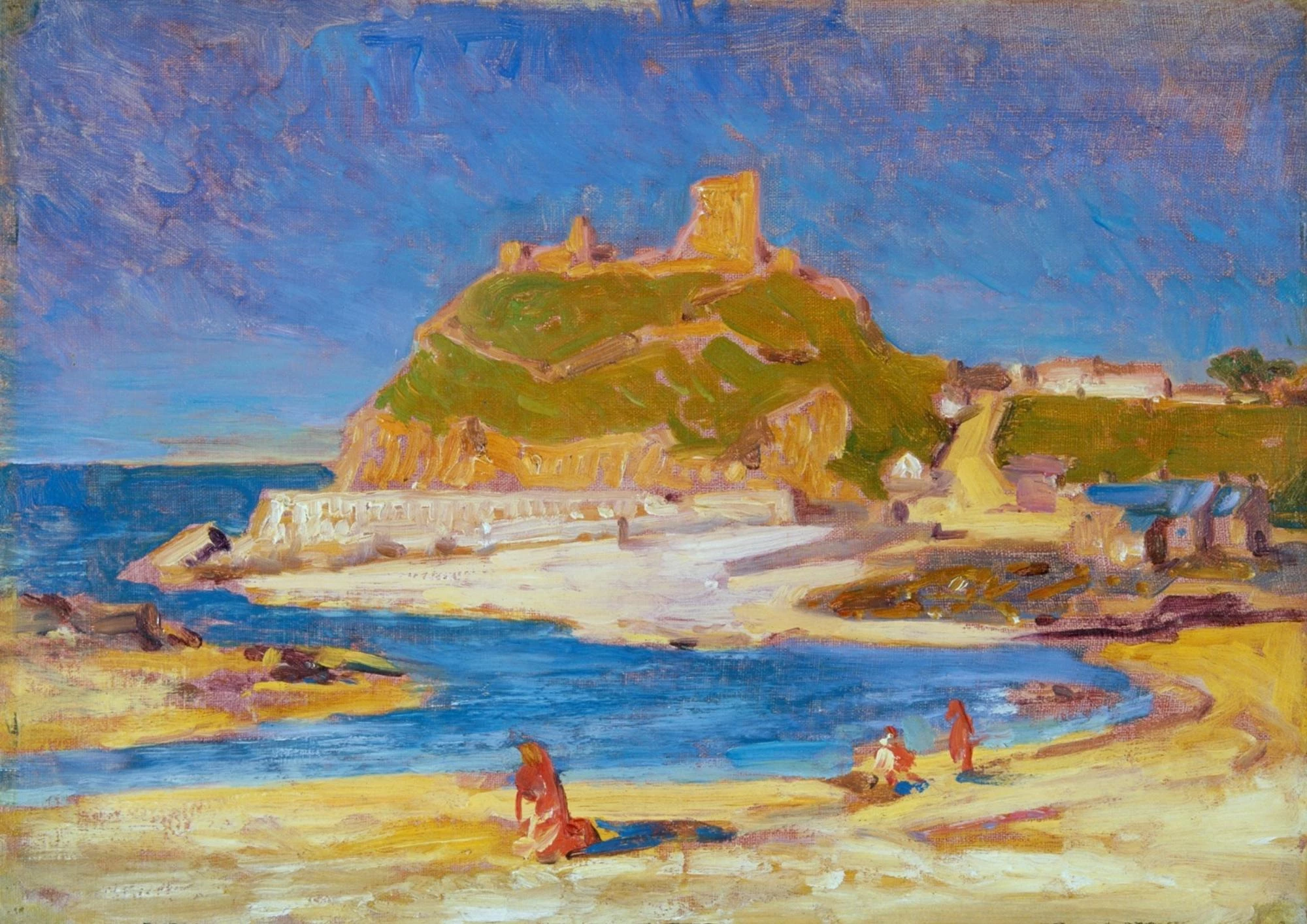 Cricieth Castle. Artist: Christopher Williams. Early 20th Century.