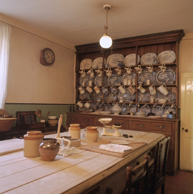 Kitchen table at St. Fagans National Museum of History