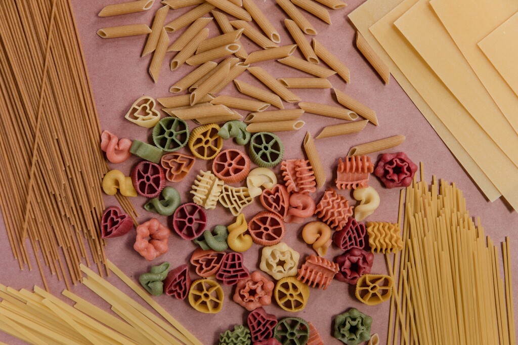 Different types of pasta 