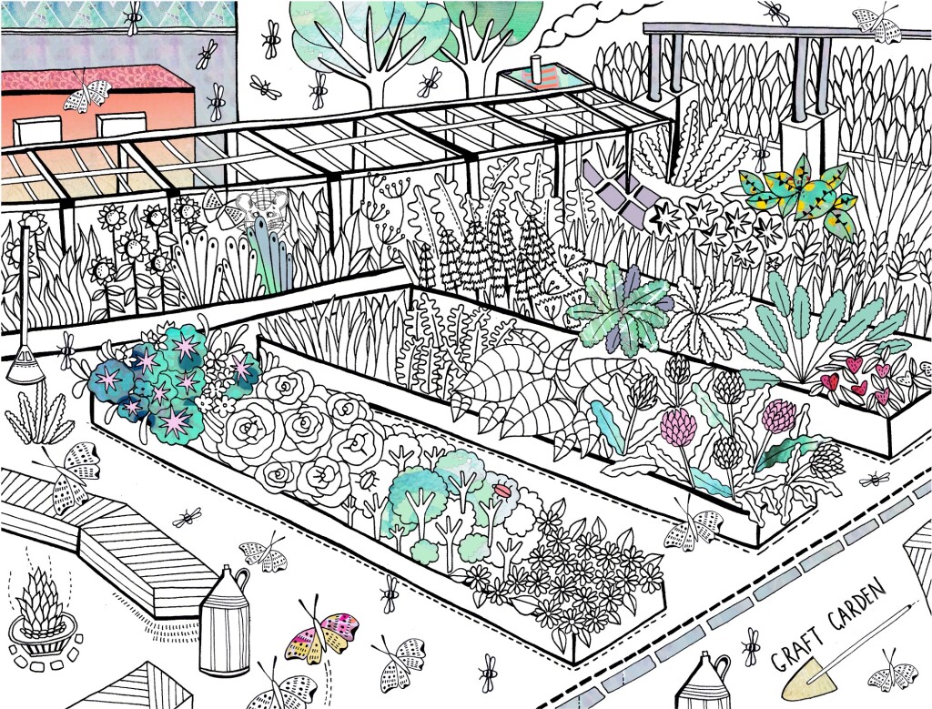 Illustration of Graft Garden at National Waterfront Museum