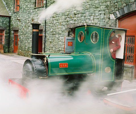 Miniature steam train