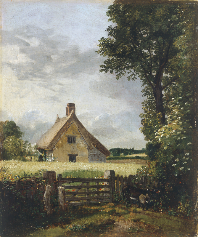 A cottage in a cornfield, John Constable