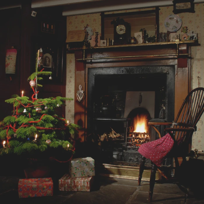 A Christmas scene at St Fagan's National History Museum