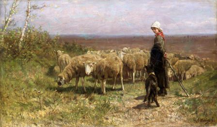 Shepherdess | Art Collections Online | Museum Wales