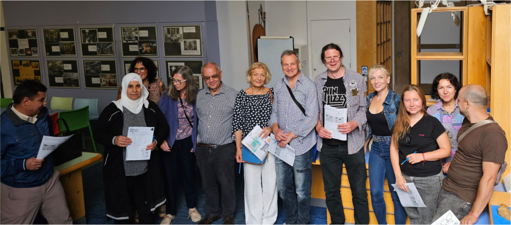 Photo of people on an ESOL trip to National Museum Cardiff