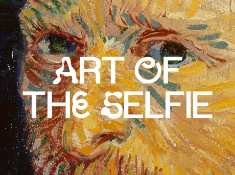 Colourful self-portrait oil painting by Vincent Van Gogh
