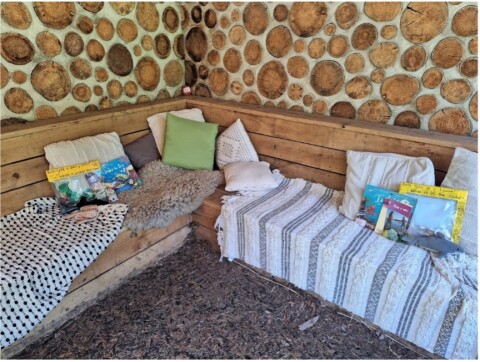 Photo of outdoor learning area at Ty Hafan