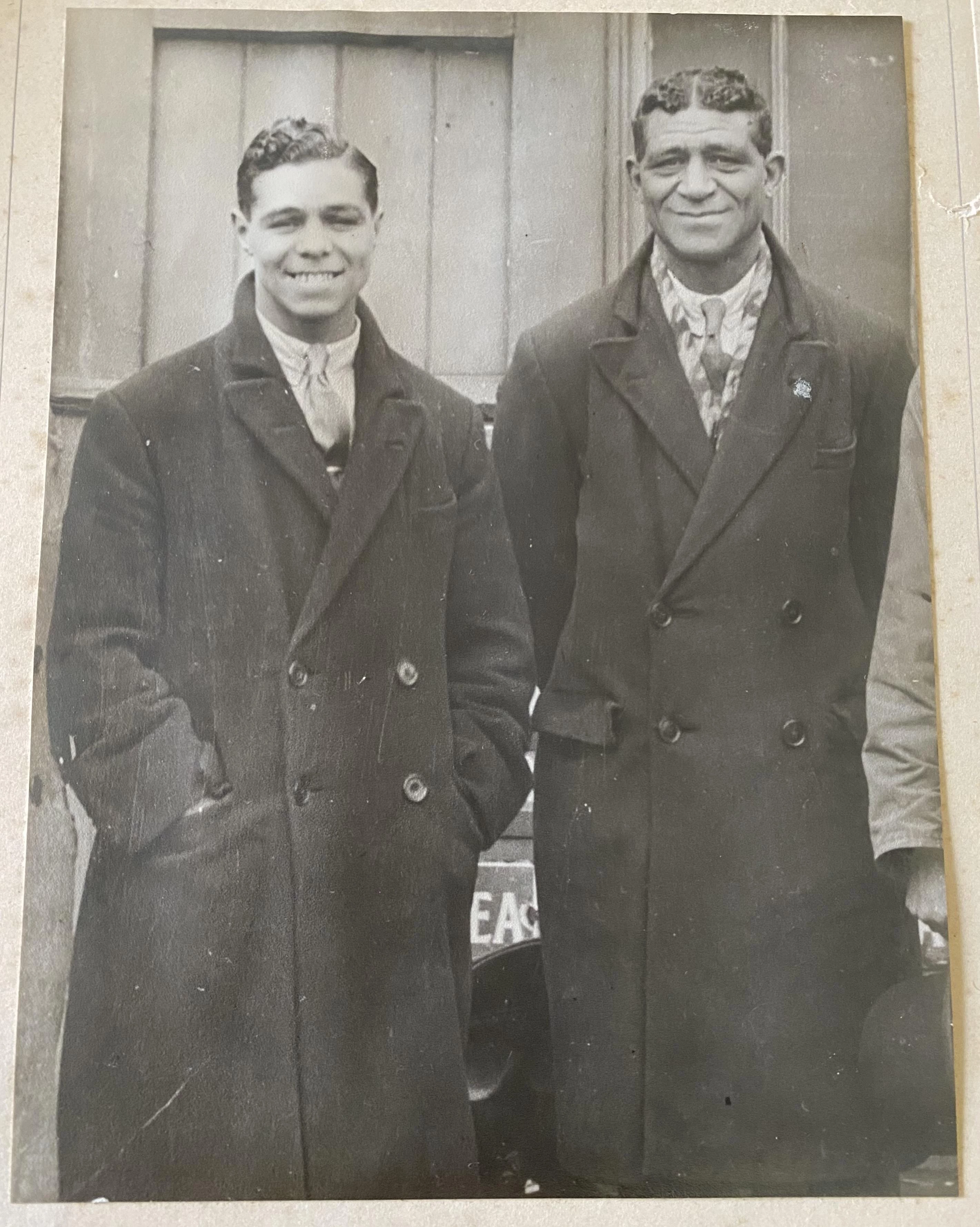 Cuthbert Taylor and his father, Charlie Taylor