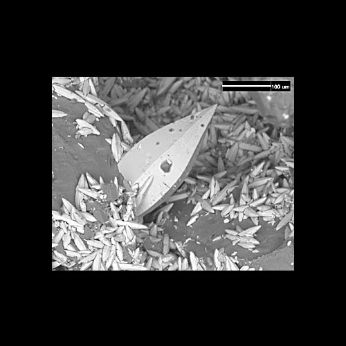 pyramidal alstonite crystal