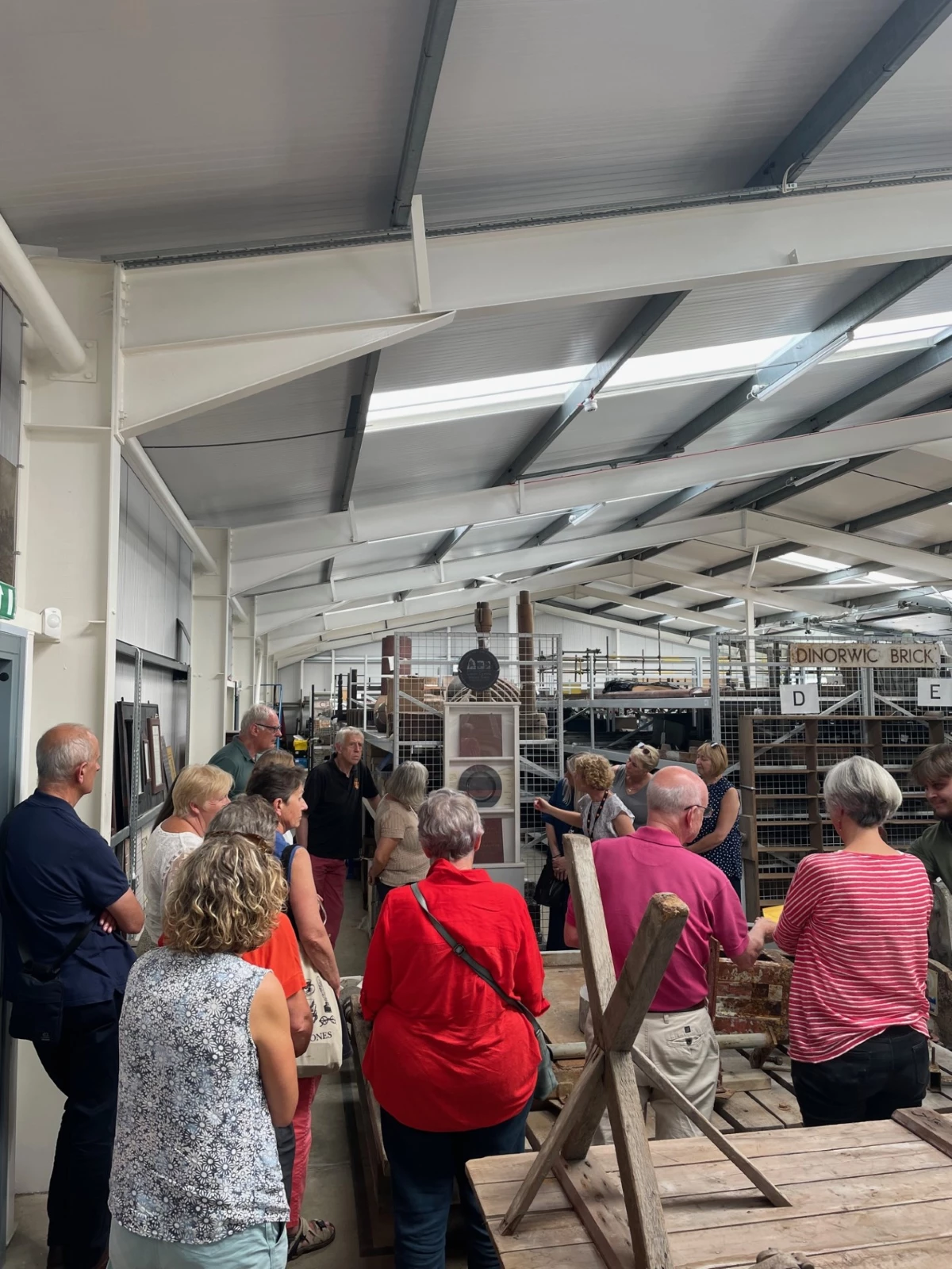 group tour behind scenes at National Slate Museum