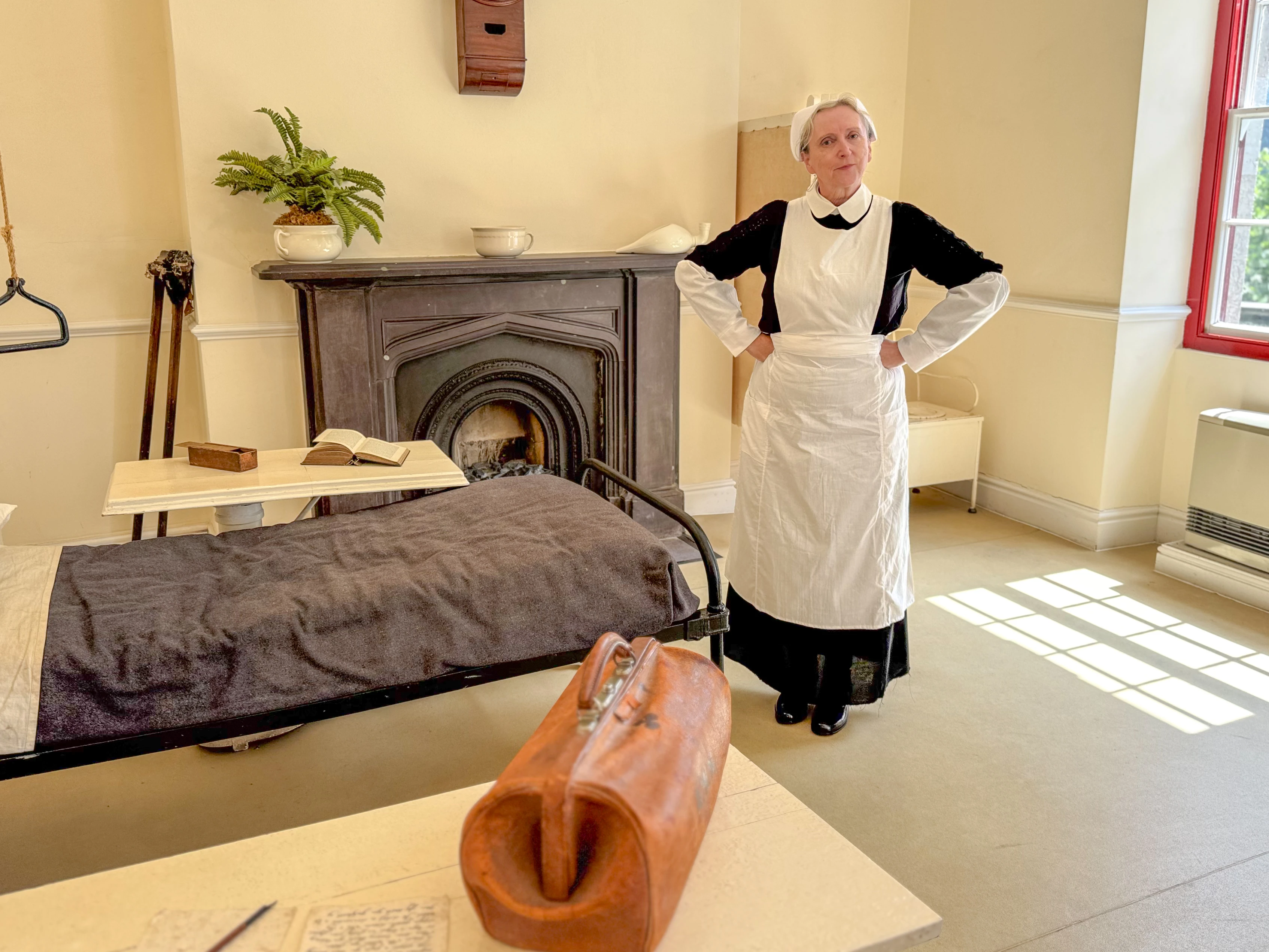 Margaret the Matron inside the quarry hospital