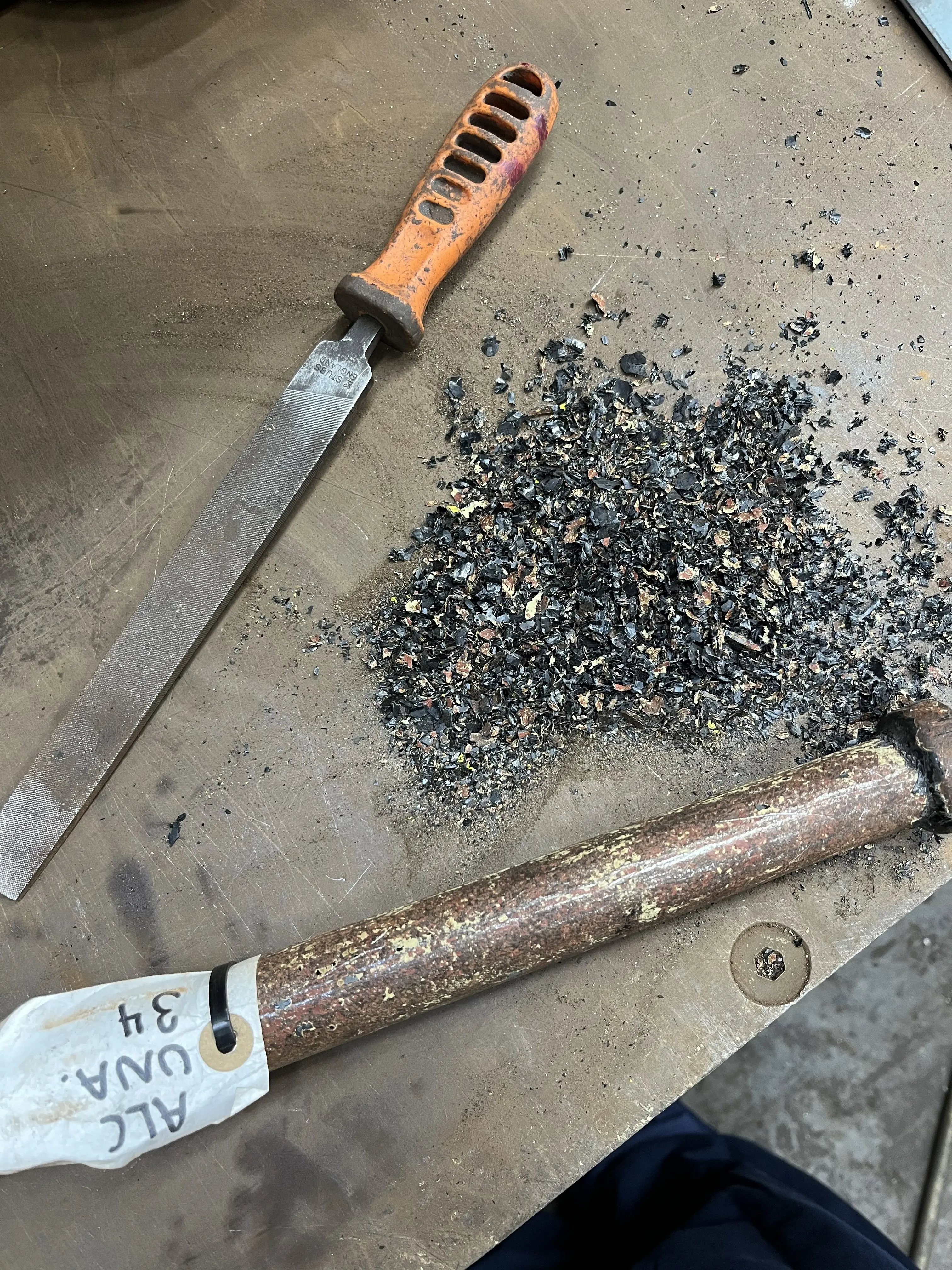 Parts from Una and tools.