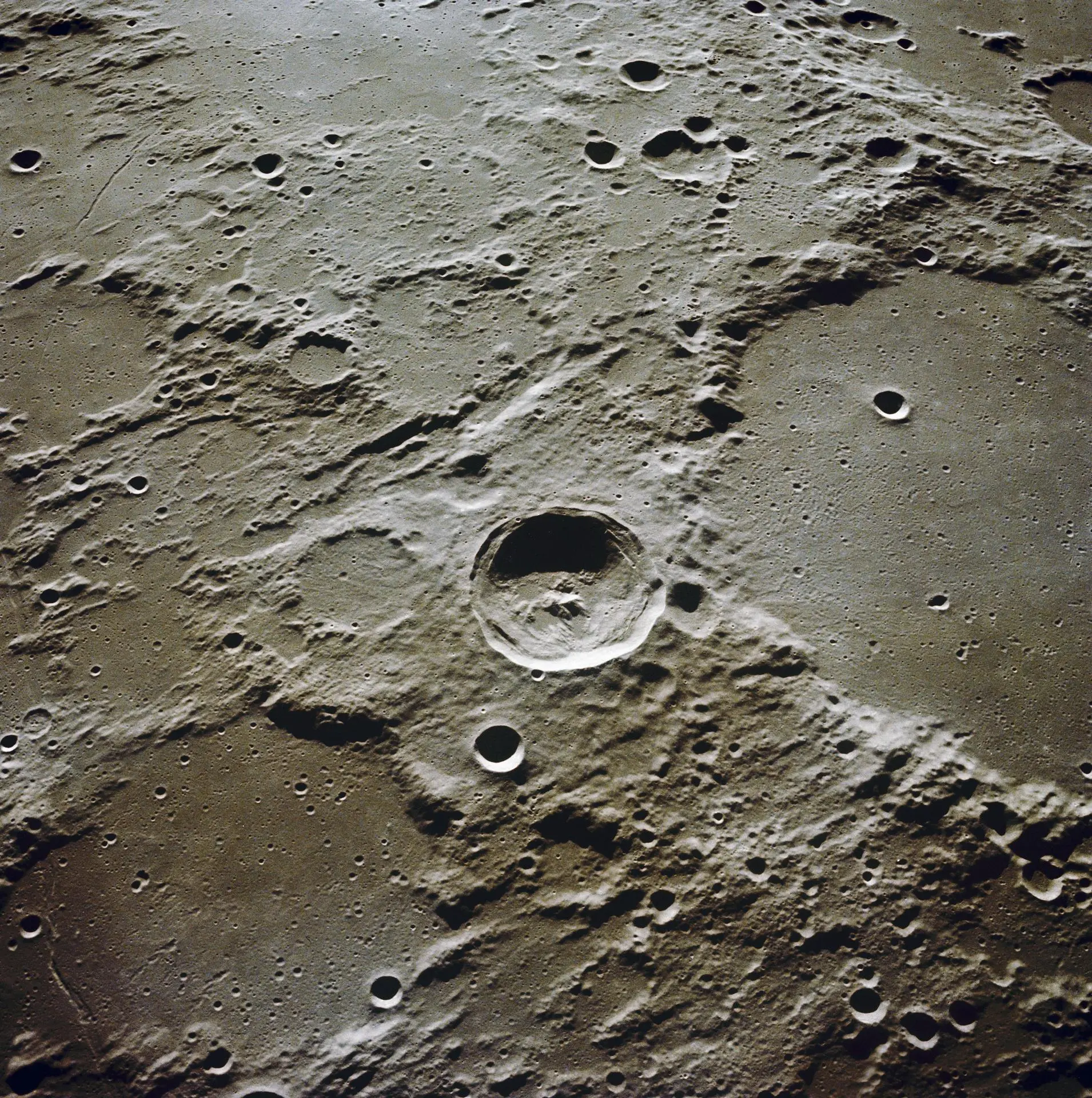 Photo of craters on the moon