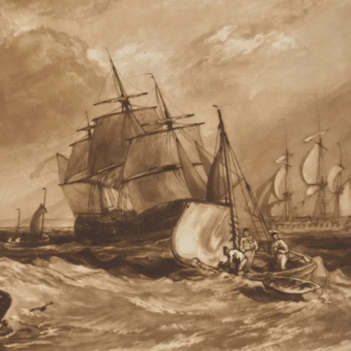 Shipping at the entrance of the Medway