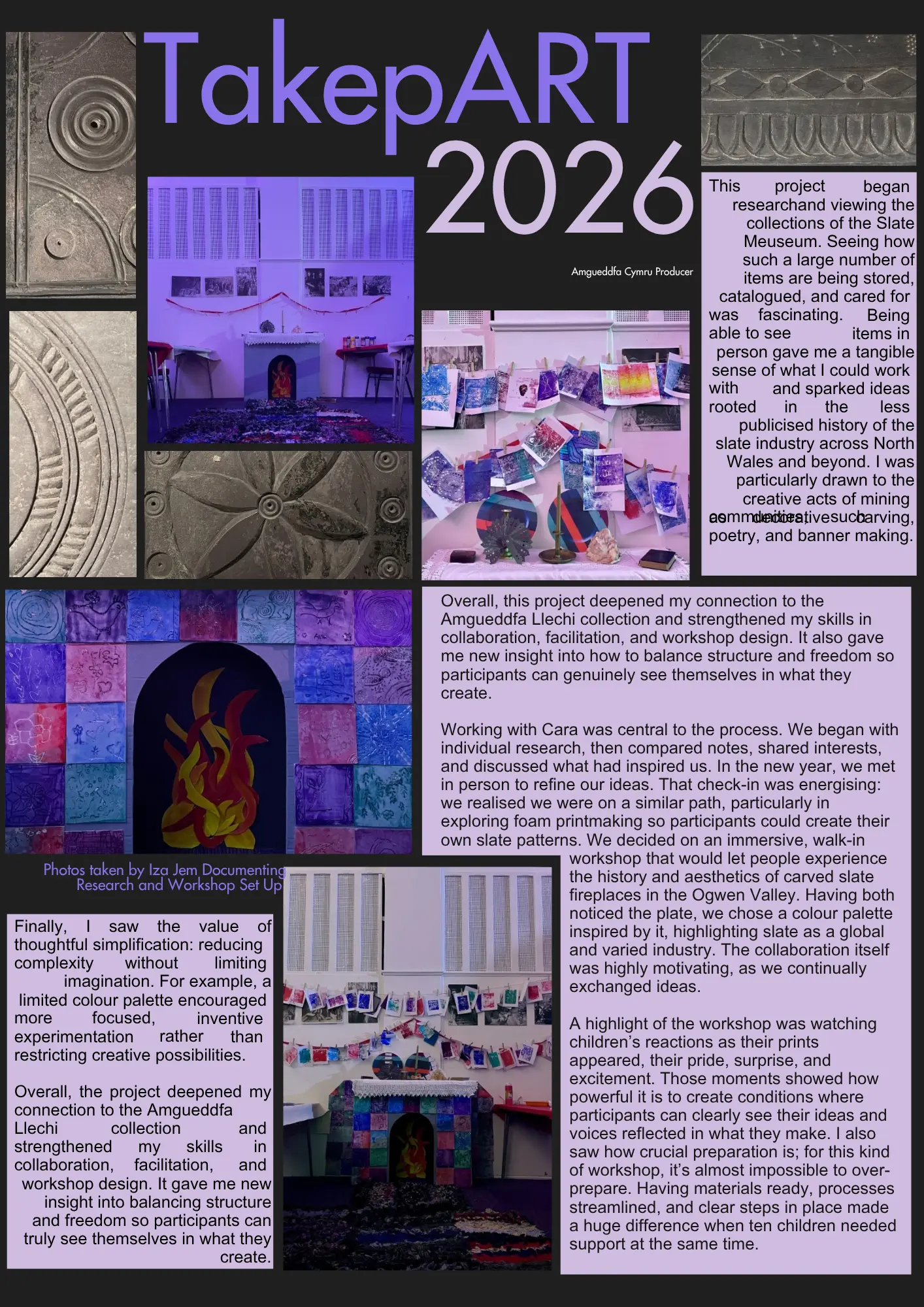 Iza Jem's Blog describing her preparation work and final product