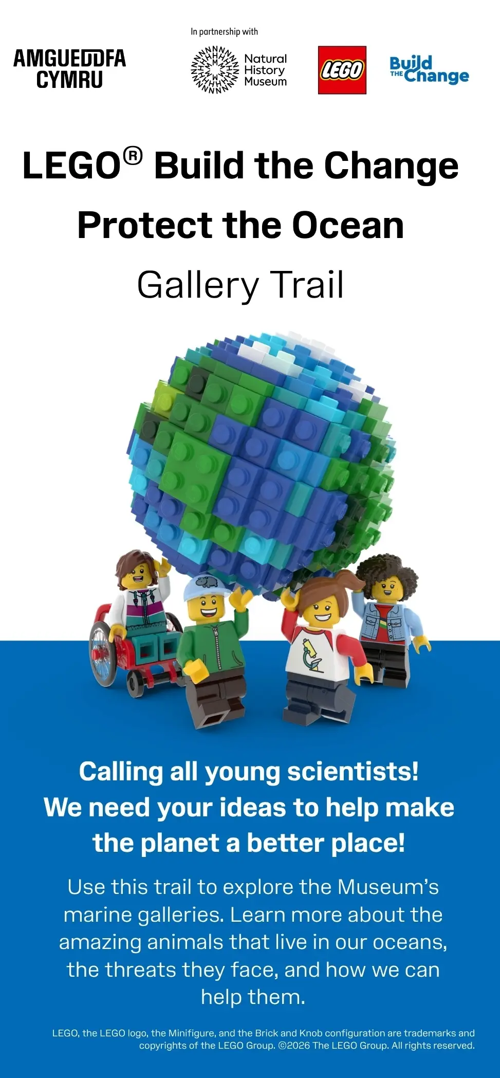 The front cover of the LEGO: Build the Change trail