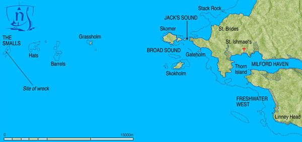 Location map of the Smalls Reef