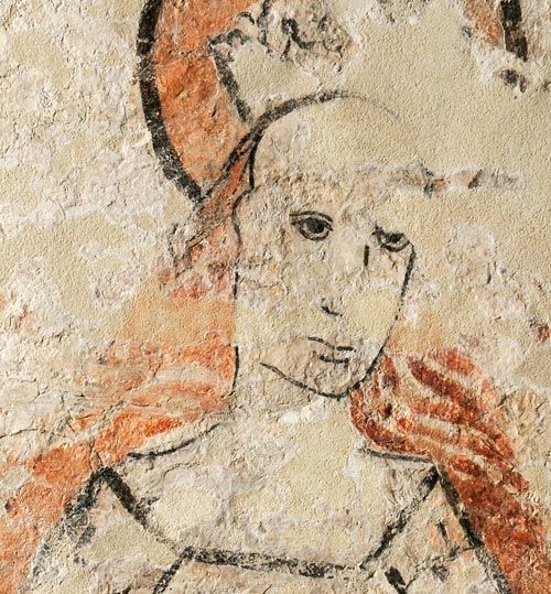 St Catherine medieval wall painting