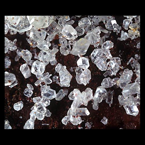 Gemmy colourless cerussite crystals