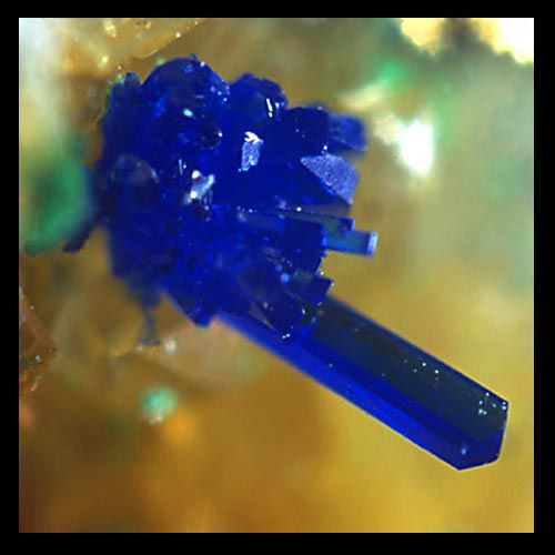 Prismatic linarite crystals