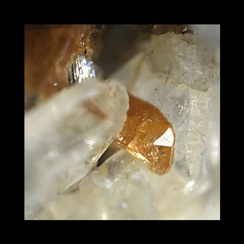 Orange monazite crystal