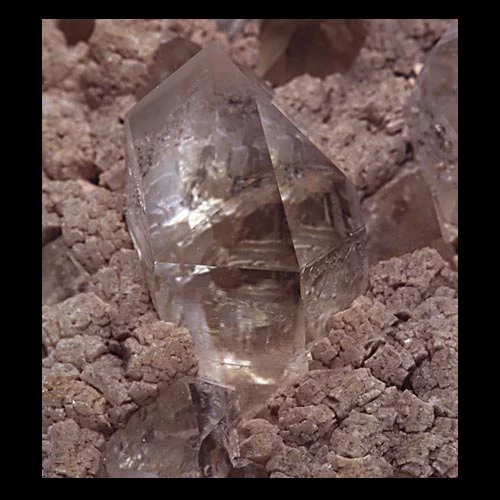 Colourless quartz crystal