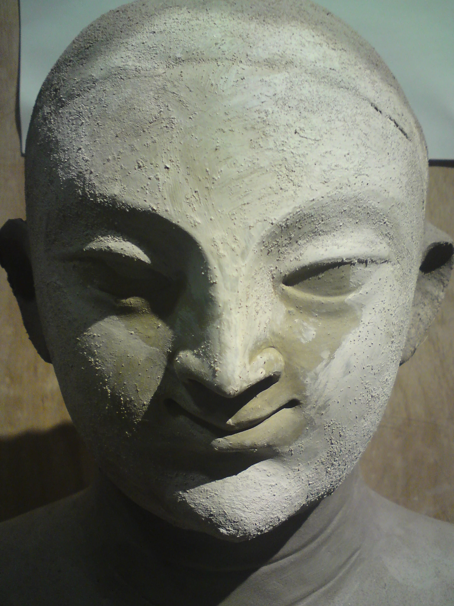 The face begins to dry