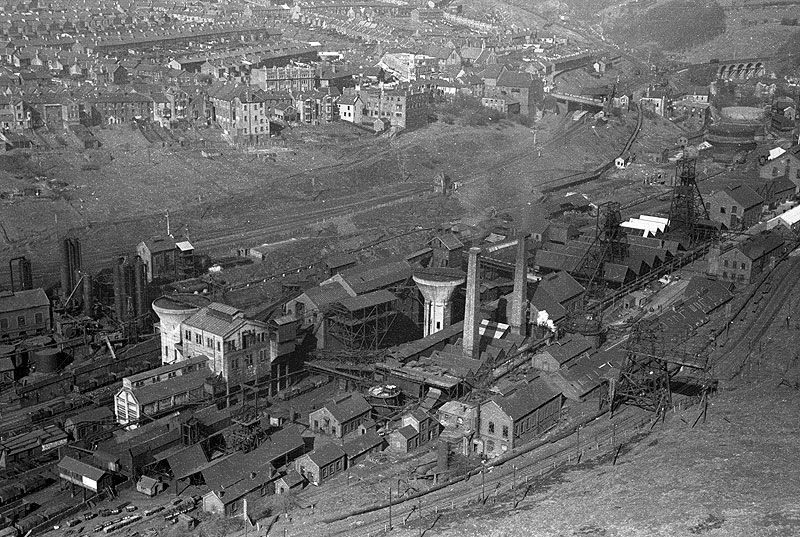 Bargoed Colliery and surrounding area
