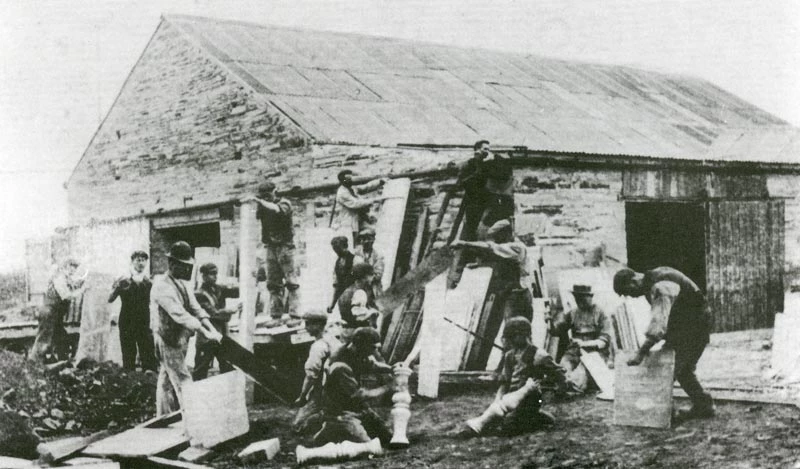 The workshops at Cefn Quarry. 